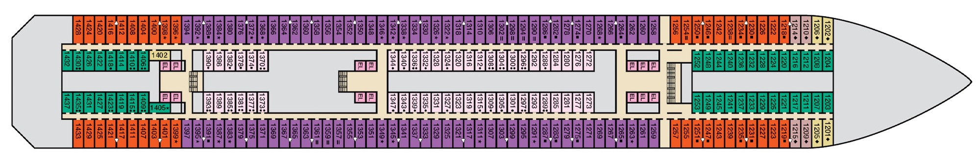 Deck 1- Riviera plan